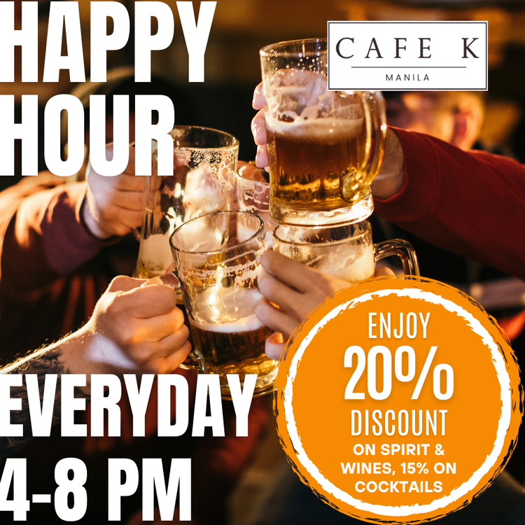 Cafe at K Happy hour